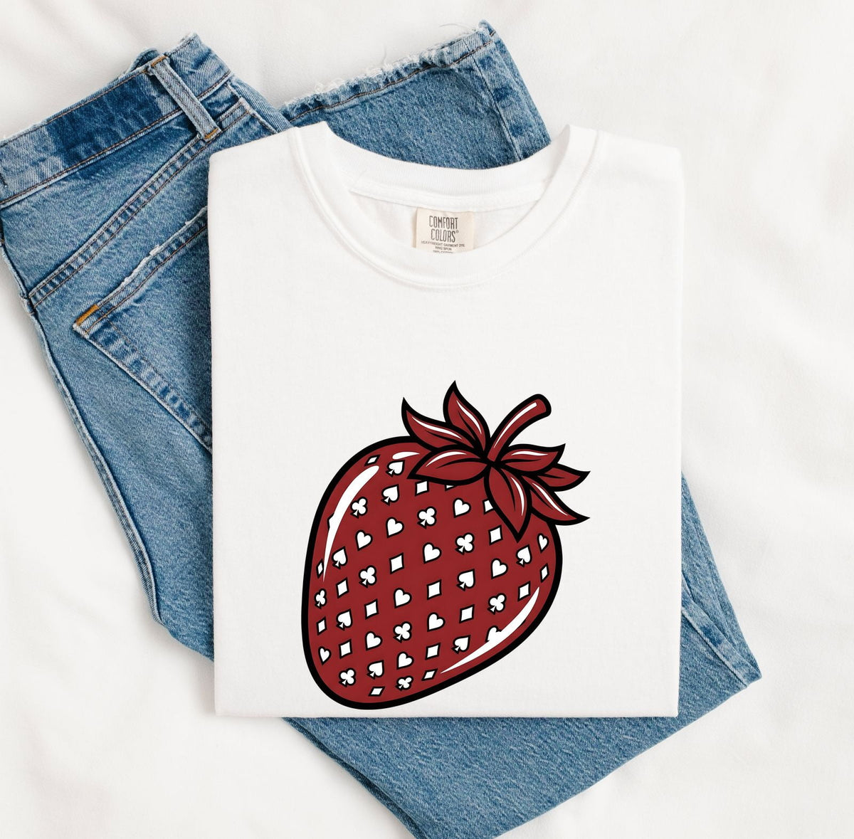 Retro Strawberry Tee – Cute Fruit Graphic Tee