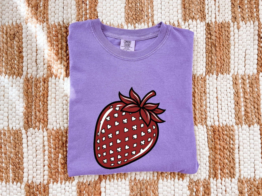 Retro Strawberry Tee – Cute Fruit Graphic Tee