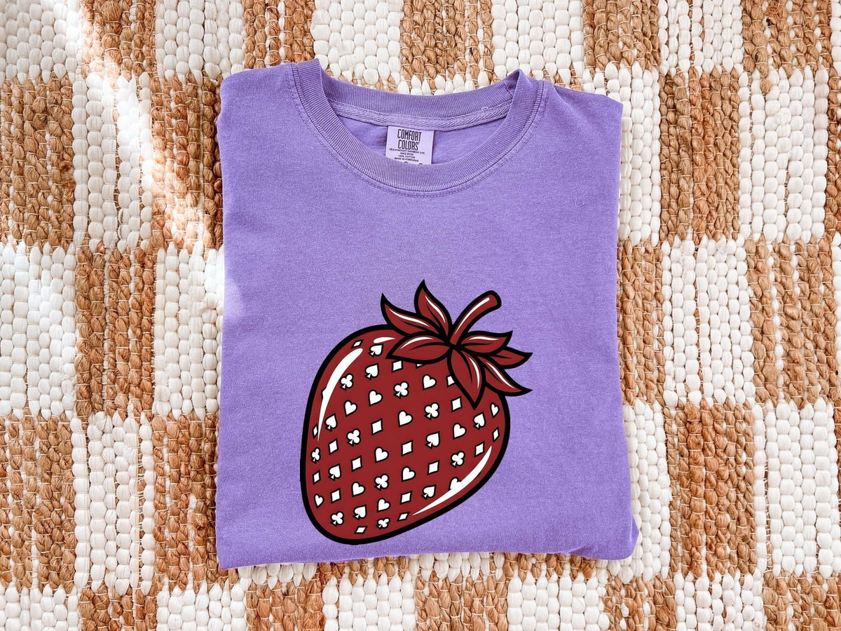 Retro Strawberry Tee – Cute Fruit Graphic Tee