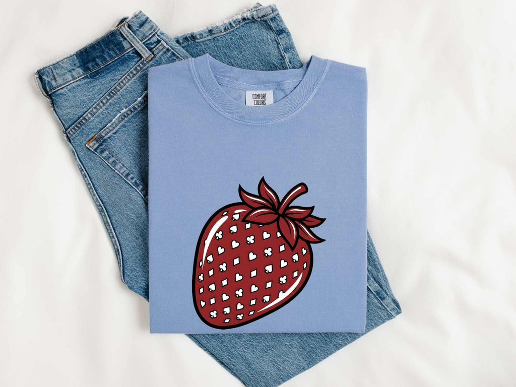 Retro Strawberry Tee – Cute Fruit Graphic Tee