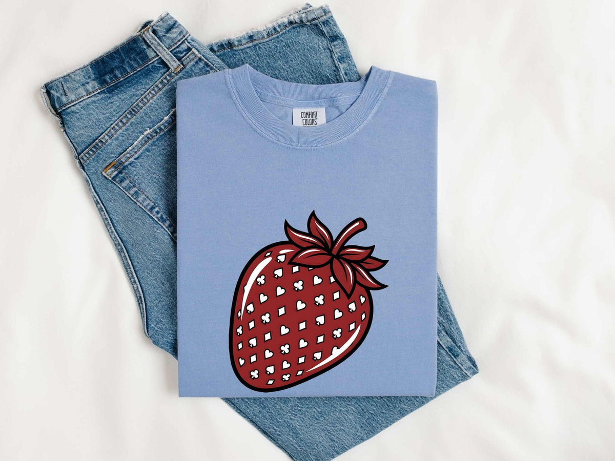 Retro Strawberry Tee – Cute Fruit Graphic Tee