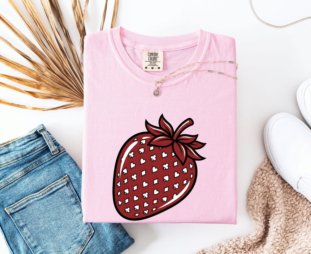 Retro Strawberry Tee – Cute Fruit Graphic Tee
