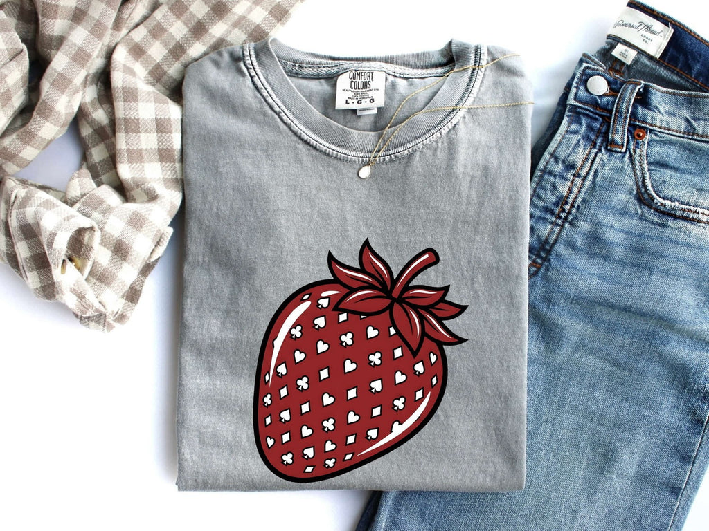 Retro Strawberry Tee – Cute Fruit Graphic Tee