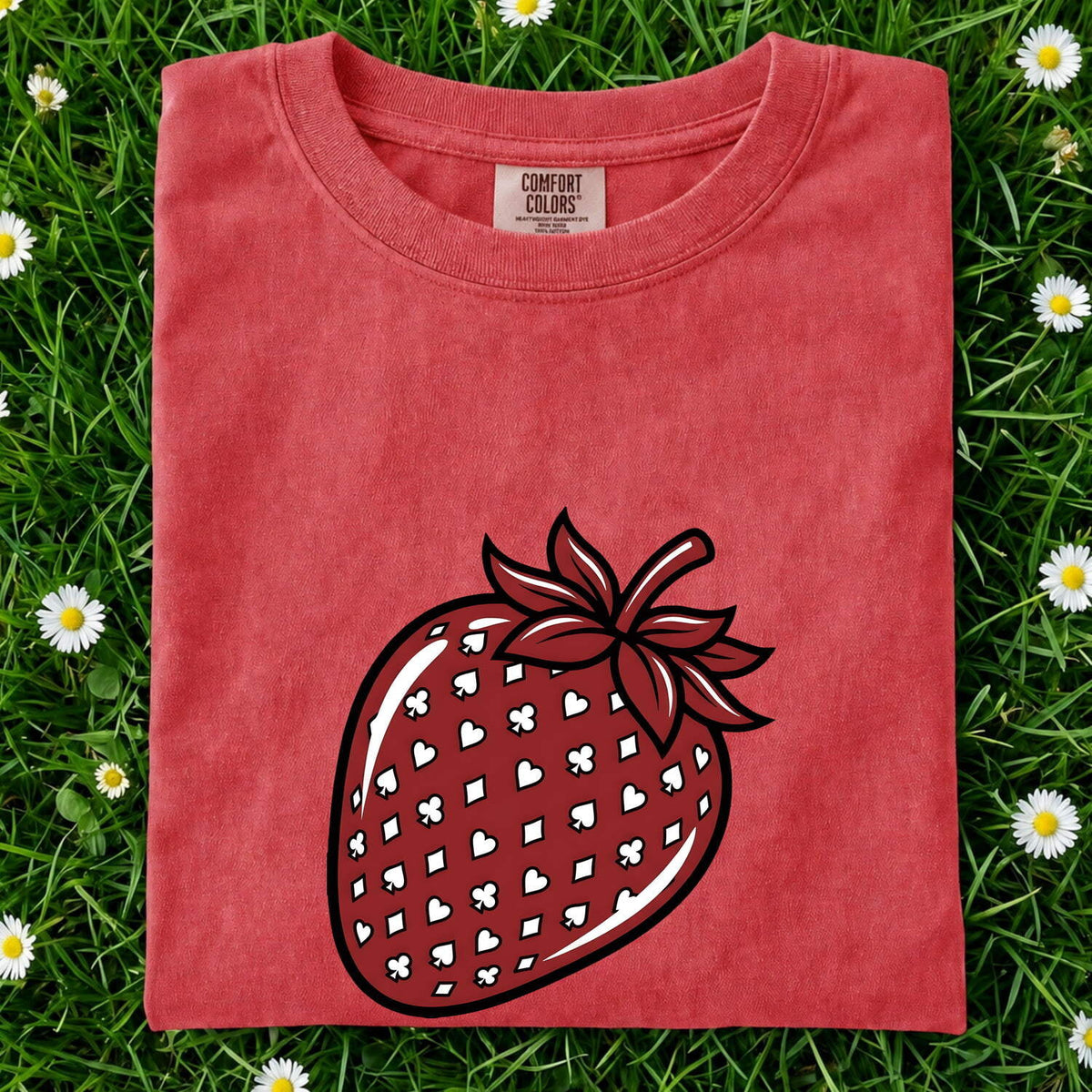 Retro Strawberry Tee – Cute Fruit Graphic Tee
