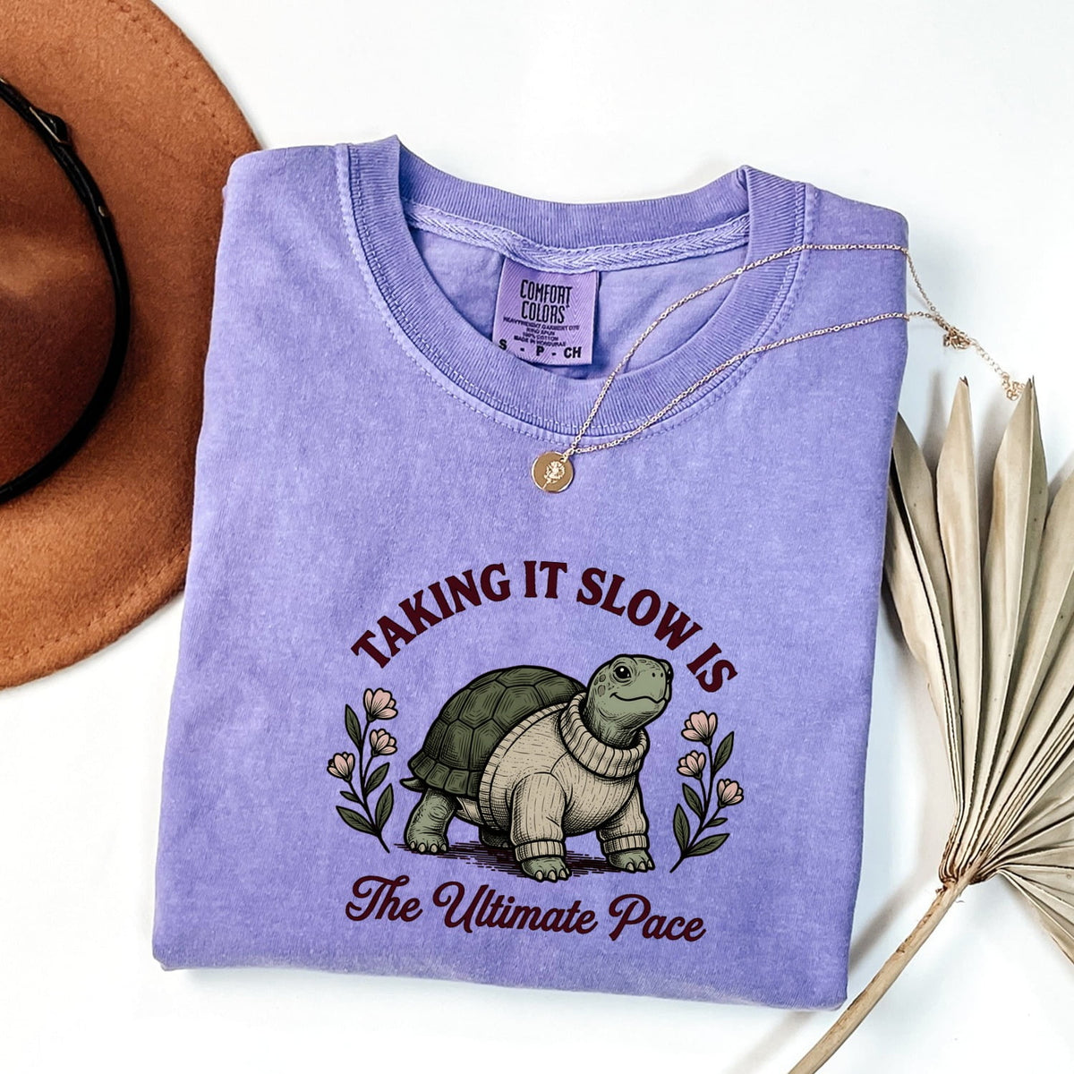 Taking It Slow Turtle Tee – Funny Relaxed Life Graphic Tee