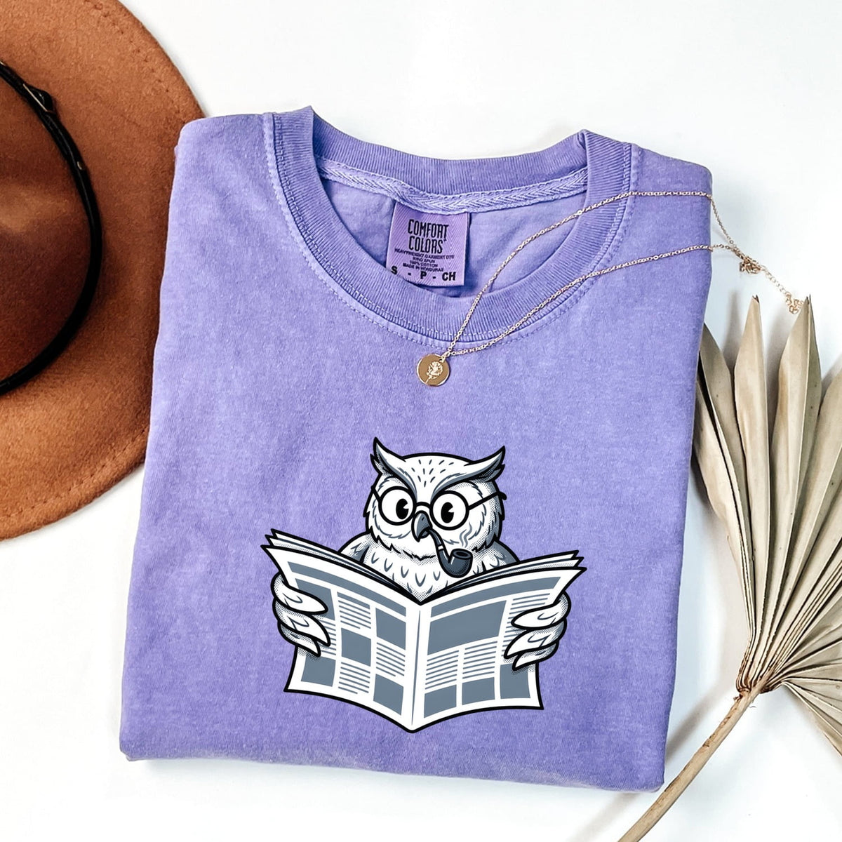 No Time for Your Shenanigans Owl Tee – Funny Book Lover Reading Tee