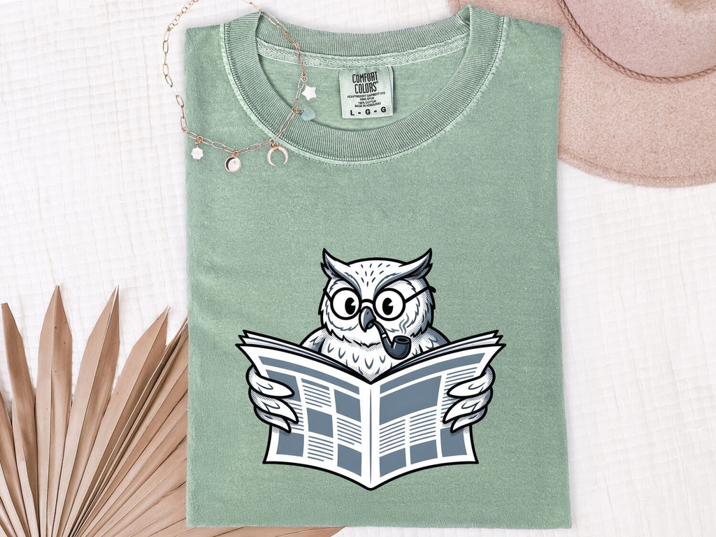 No Time for Your Shenanigans Owl Tee – Funny Book Lover Reading Tee