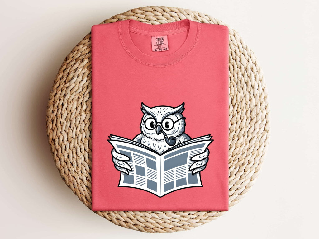 No Time for Your Shenanigans Owl Tee – Funny Book Lover Reading Tee