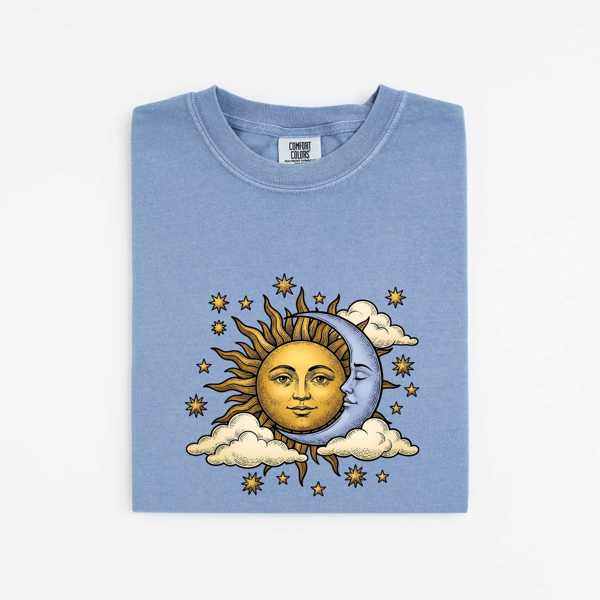 Vintage Sun & Moon Tee – Celestial Mystical Graphic Tee