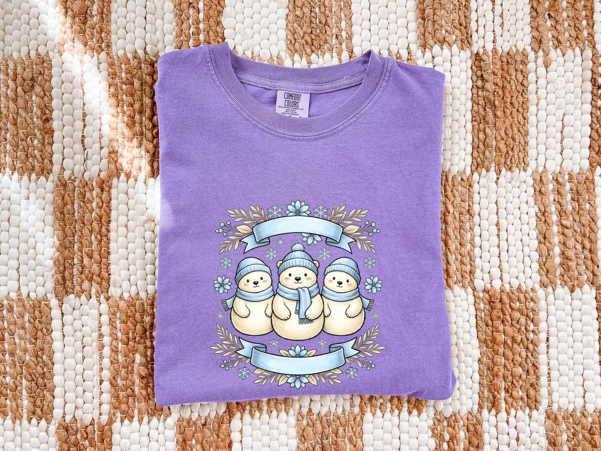 Cute Polar Bear Tee – Cozy Winter Animal Graphic Tee