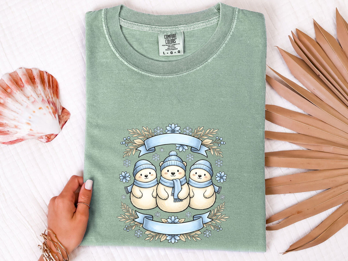 Cute Polar Bear Tee – Cozy Winter Animal Graphic Tee