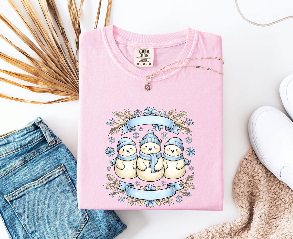 Cute Polar Bear Tee – Cozy Winter Animal Graphic Tee