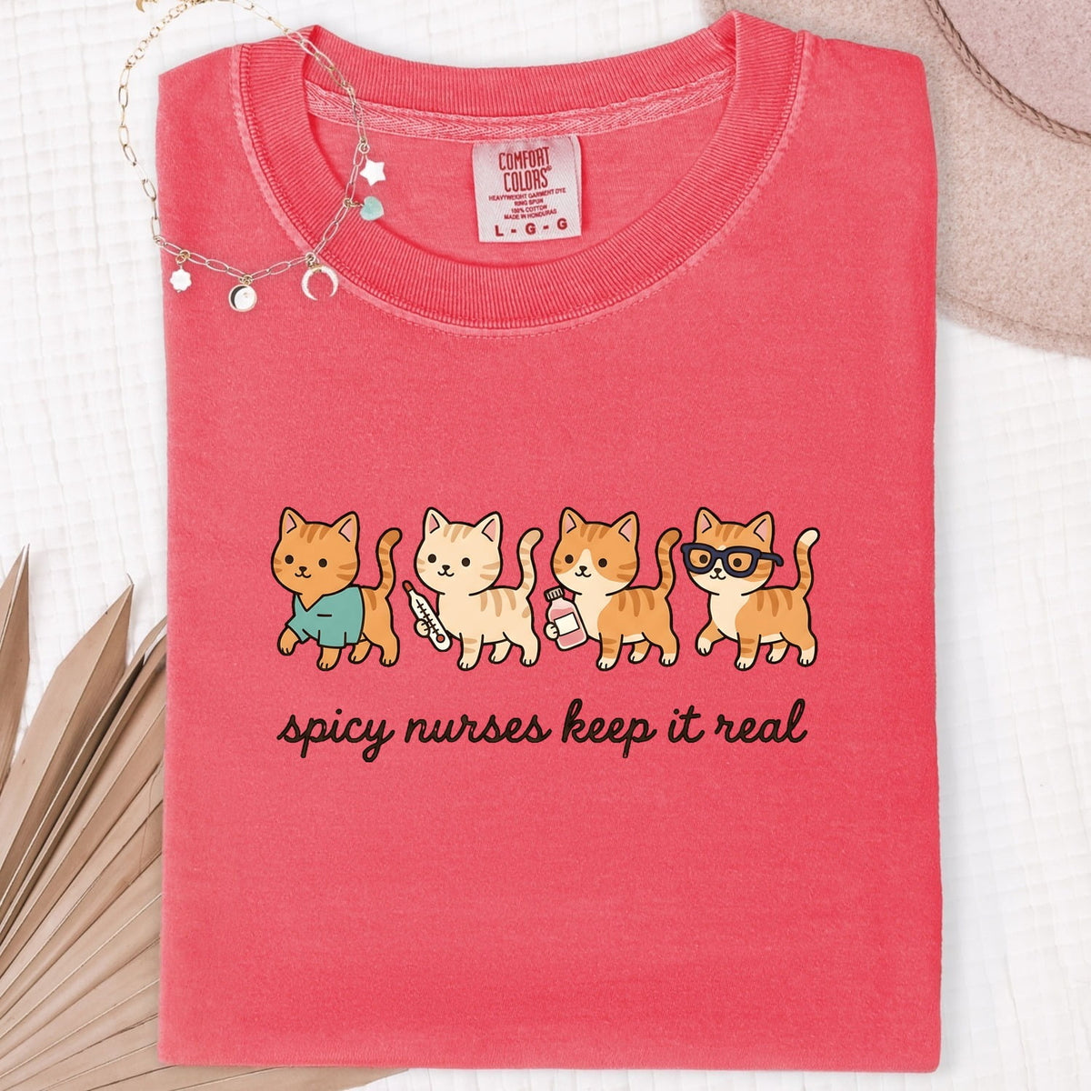 Nurse Cats Shirt Nurses Cat Gift Women Kawaii Tee Cat Lady Tee Nursing Enthusiast Cute Tshirt Feline Graphic Cartoon Stethoscope Tshirt