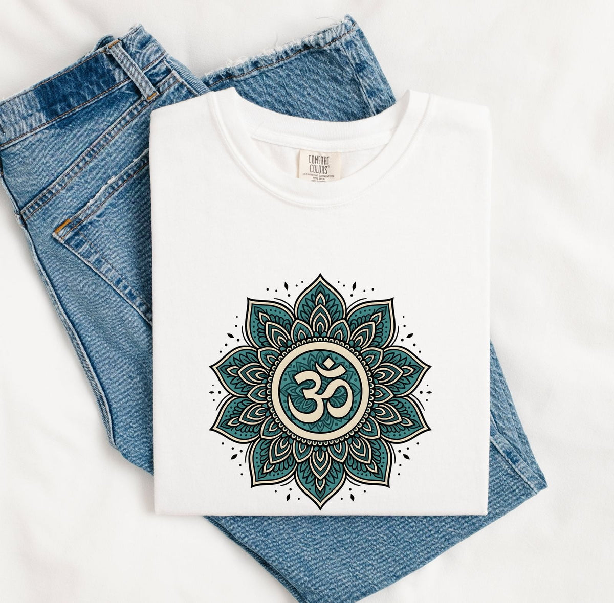 Om Mandala Shirt – Yoga Meditation Graphic Tee – Boho Spiritual Tee – Mindfulness Shirt – Yoga Lover Gift