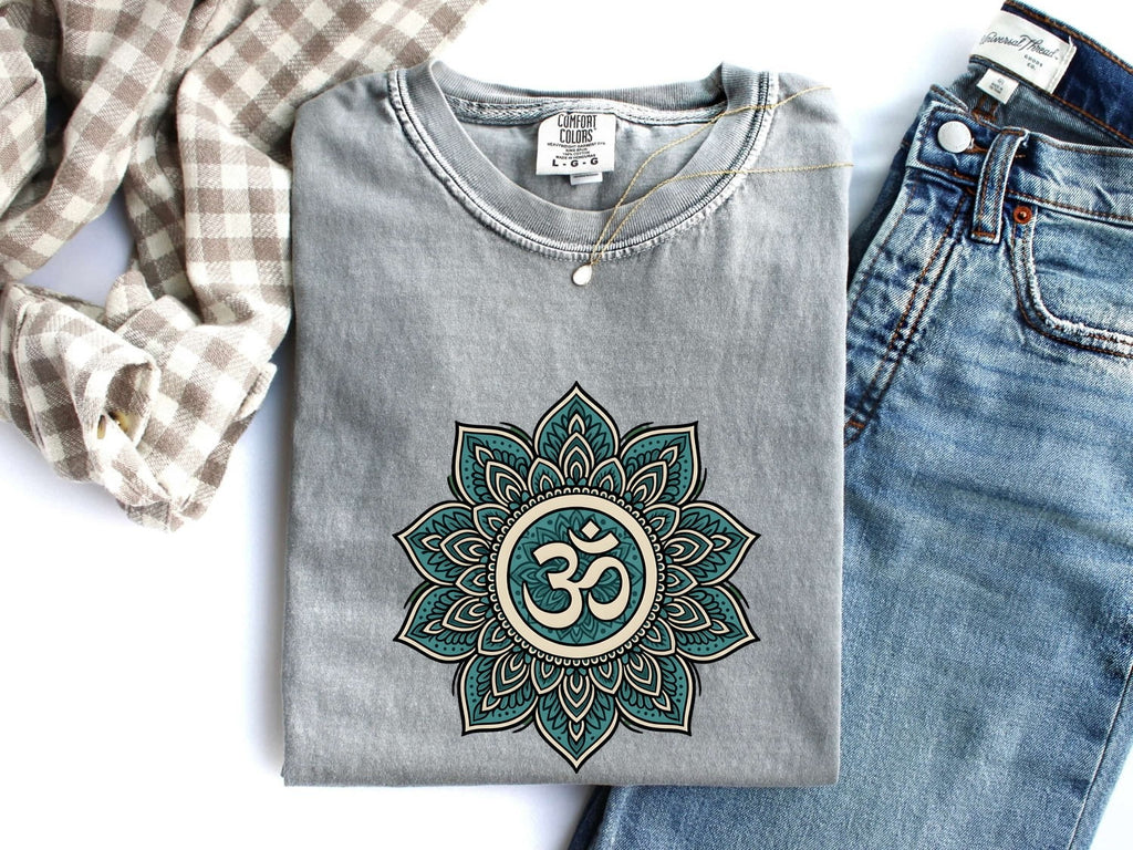 Om Mandala Shirt – Yoga Meditation Graphic Tee – Boho Spiritual Tee – Mindfulness Shirt – Yoga Lover Gift