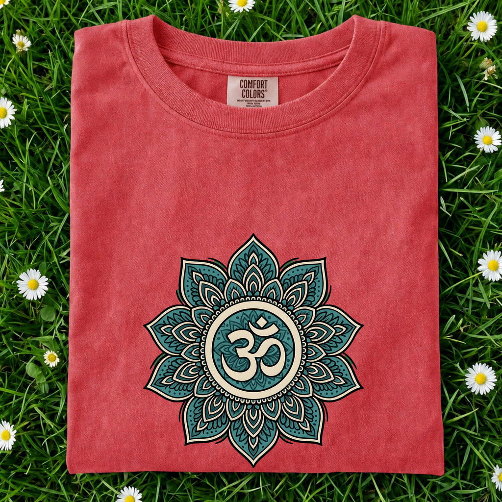 Om Mandala Shirt – Yoga Meditation Graphic Tee – Boho Spiritual Tee – Mindfulness Shirt – Yoga Lover Gift