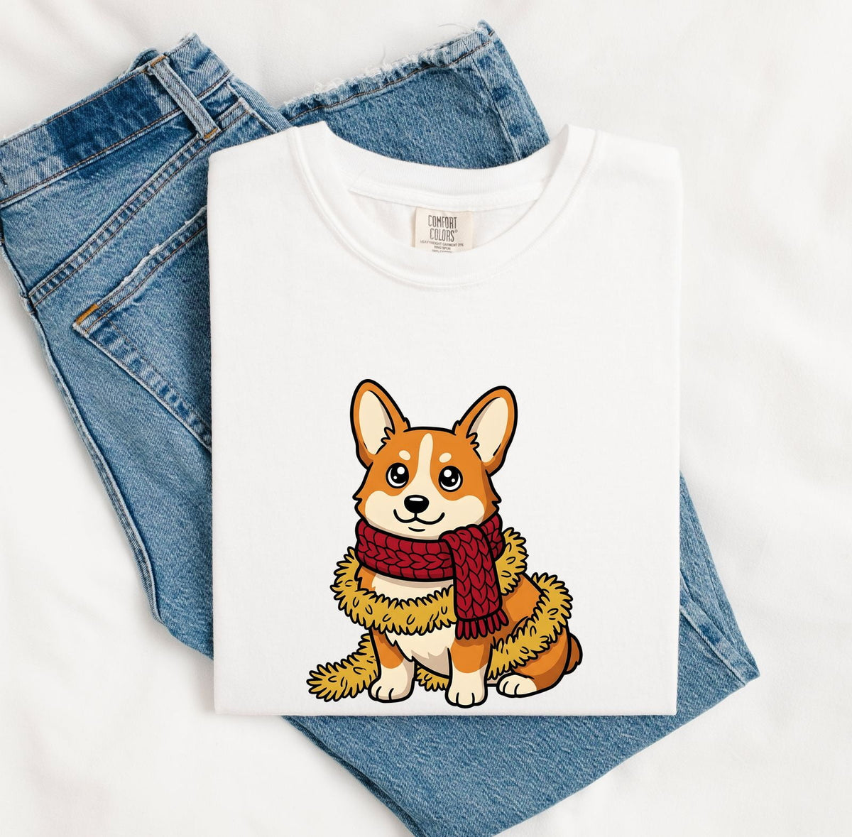 Cute Corgi Shirt – Corgi Mom Graphic Tee – Funny Dog Lover Tee – Corgi Gift for Women – Cozy Puppy Shirt