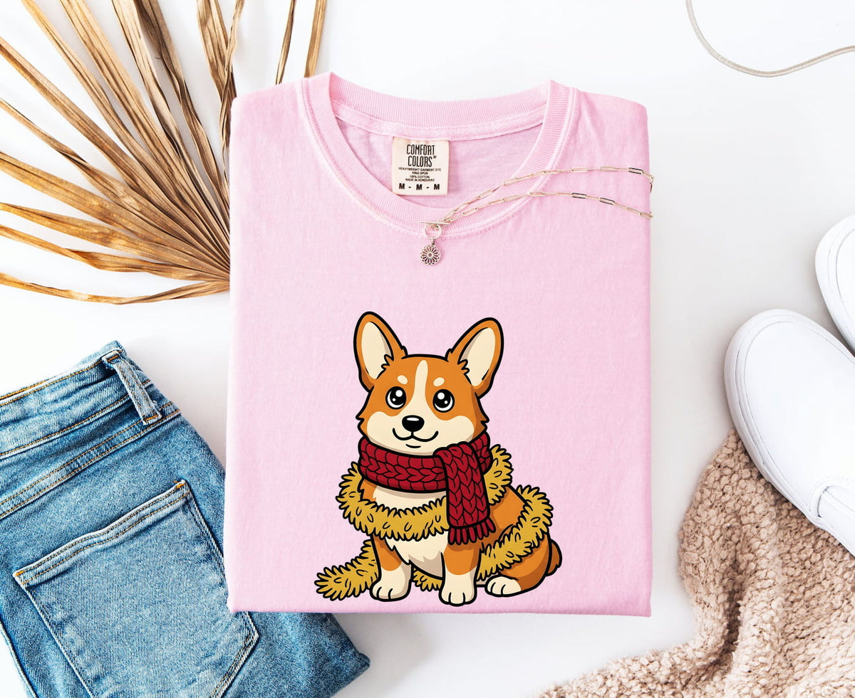 Cute Corgi Shirt – Corgi Mom Graphic Tee – Funny Dog Lover Tee – Corgi Gift for Women – Cozy Puppy Shirt