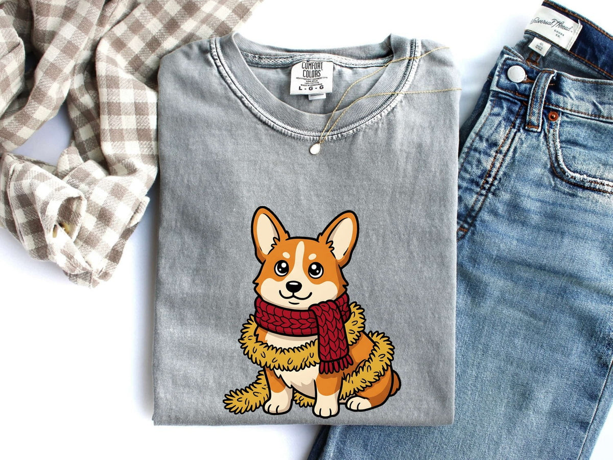 Cute Corgi Shirt – Corgi Mom Graphic Tee – Funny Dog Lover Tee – Corgi Gift for Women – Cozy Puppy Shirt