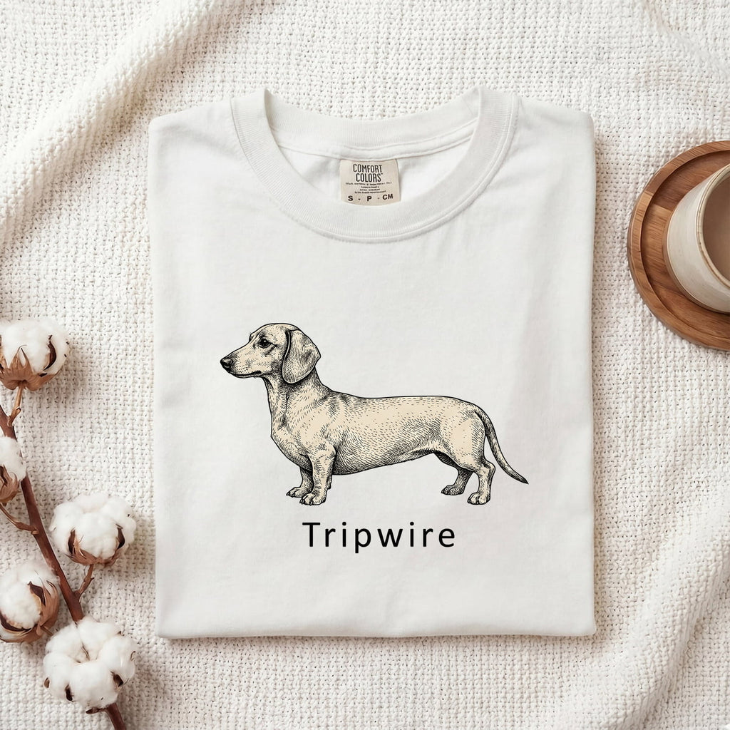 Tripwire Dachshund Shirt – Funny Wiener Dog Tee – Dachshund Lover Gift – Dog Mom Graphic Tee