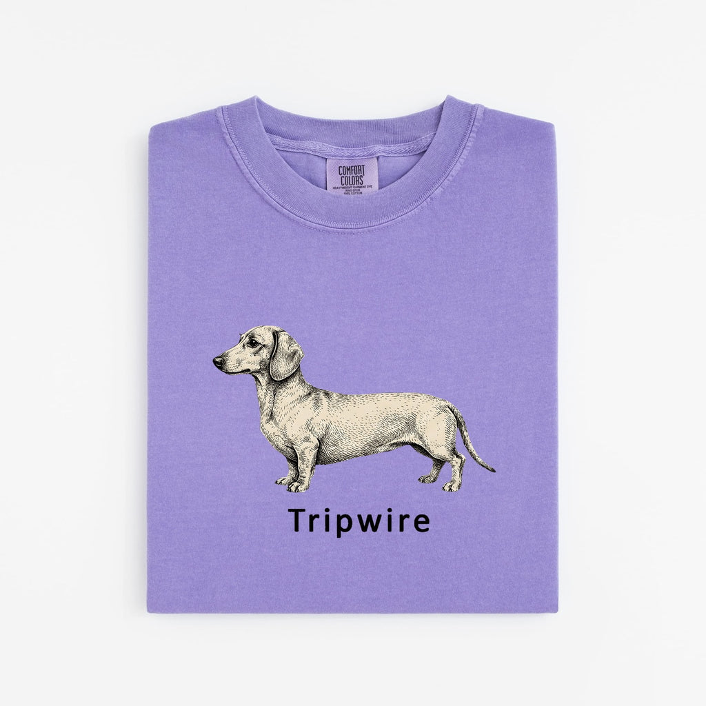 Tripwire Dachshund Shirt – Funny Wiener Dog Tee – Dachshund Lover Gift – Dog Mom Graphic Tee