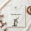 Perpetually Exhausted Shirt – Funny Tired Cat Tee – Cat Mom Gift – Relatable Humor Graphic Tee – Funny Cat Shirt