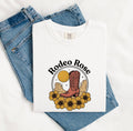 Rodeo Rose Shirt – Western Cowgirl Graphic Tee – Cowboy Boot Tee – Country Western Gift – Floral Rodeo Shirt