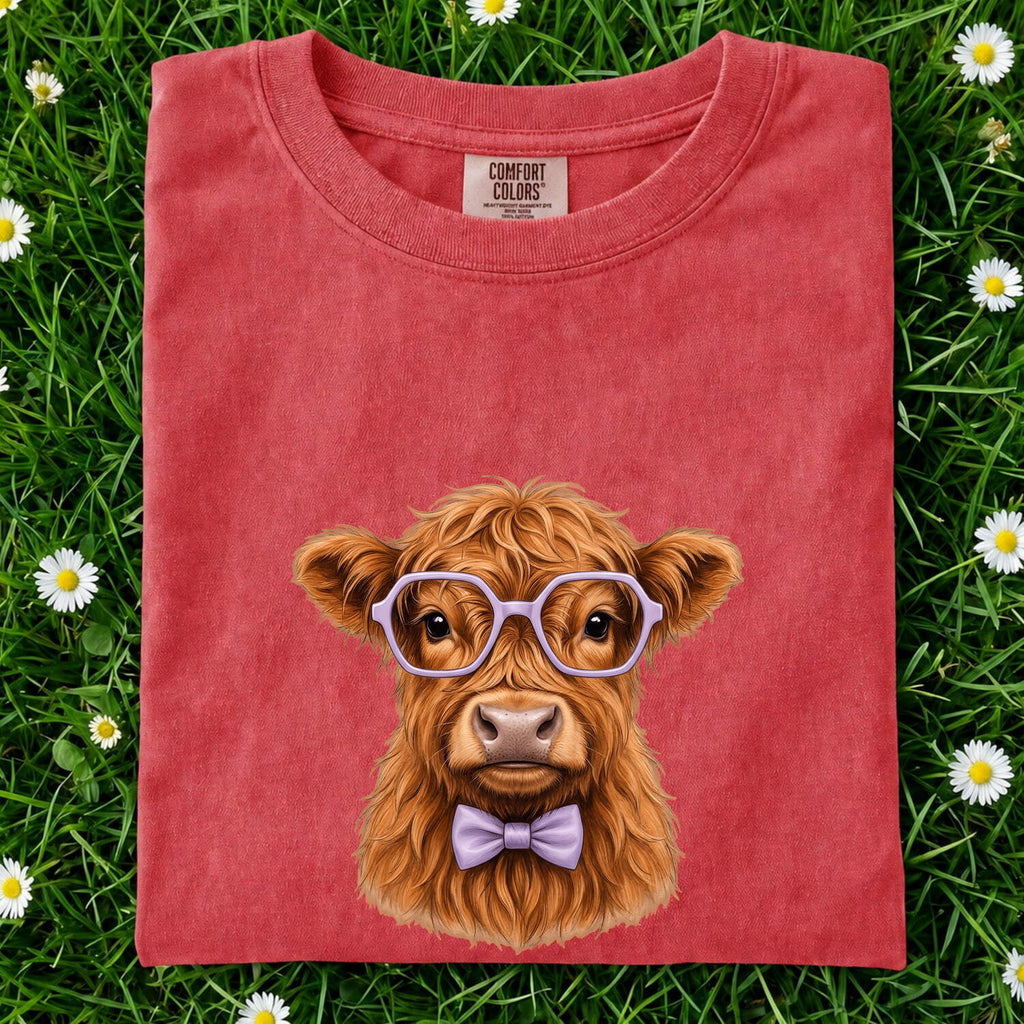 Highland Cow Shirt, Cute Cow Graphic Tee, Funny Farm Animal Tee