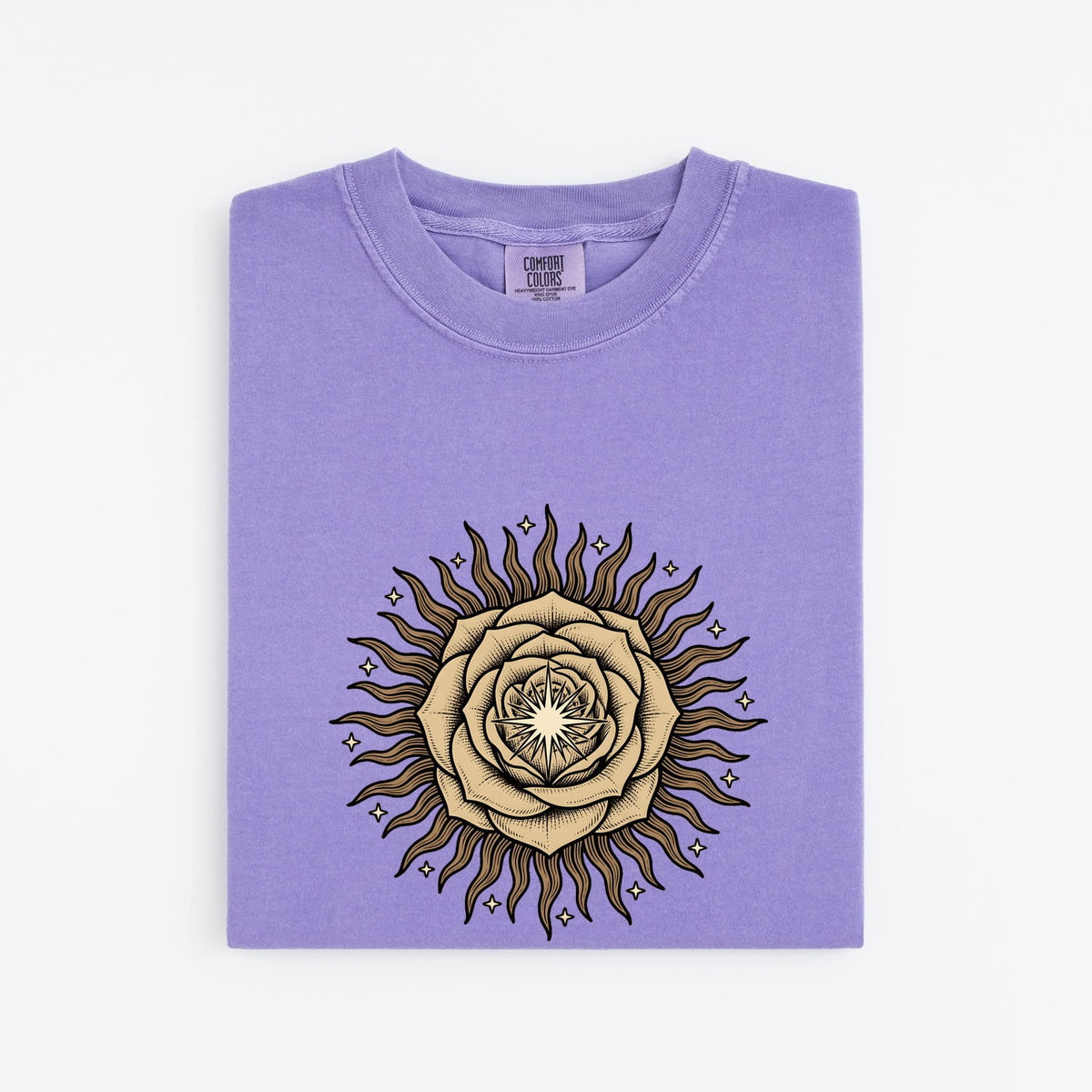 Sunflower Sun Shirt, Celestial Sun Tee, Boho Floral Graphic Tee