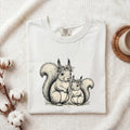 Squirrel Mom and Baby Shirt, Cute Squirrel Tee, Woodland Animal Tee