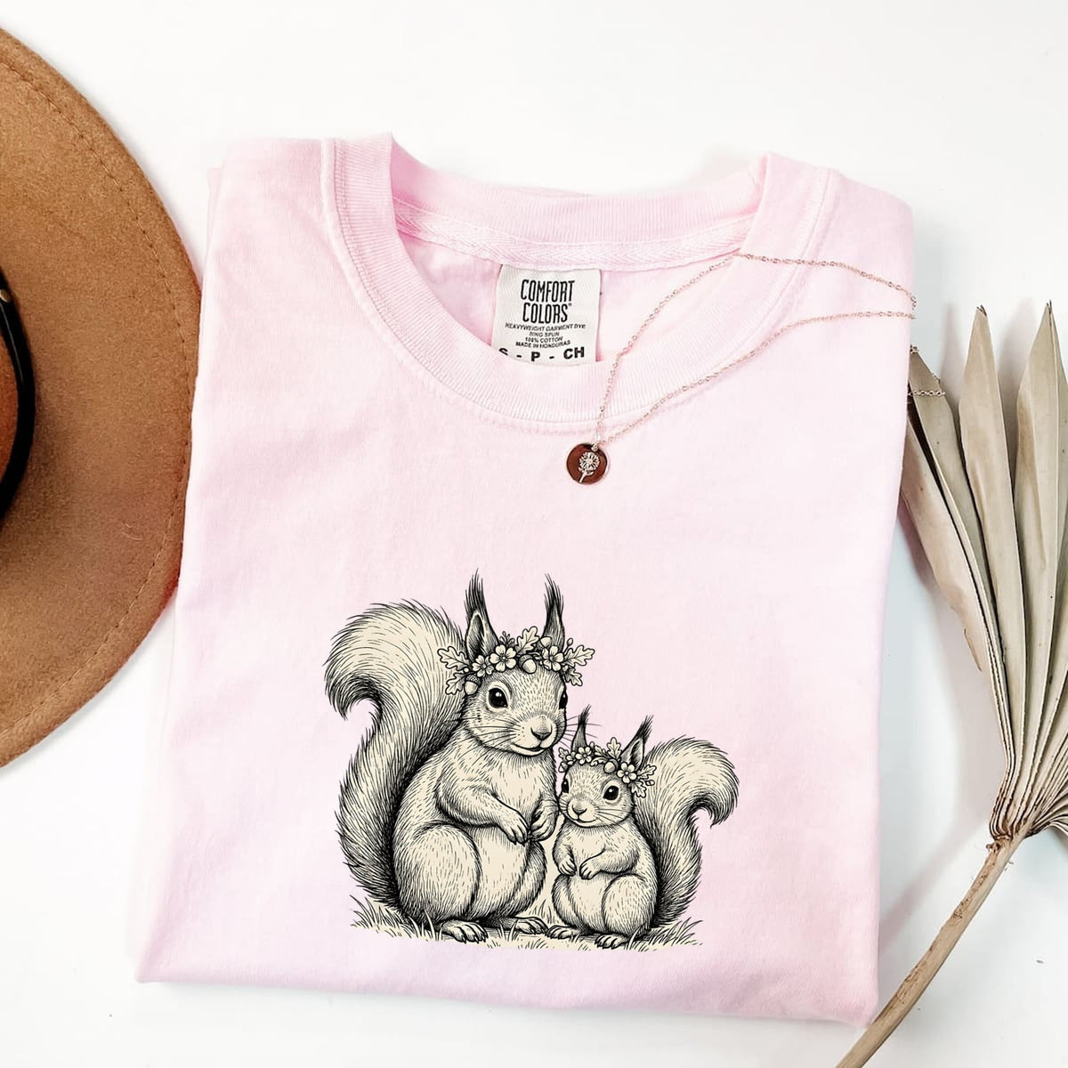 Squirrel Mom and Baby Shirt, Cute Squirrel Tee, Woodland Animal Tee