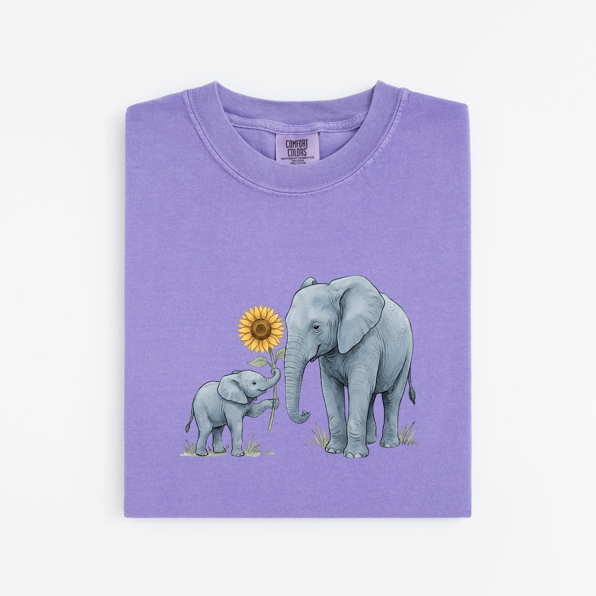 Elephant Mom and Baby Shirt, Cute Elephant Tee, Mother Daughter Gift