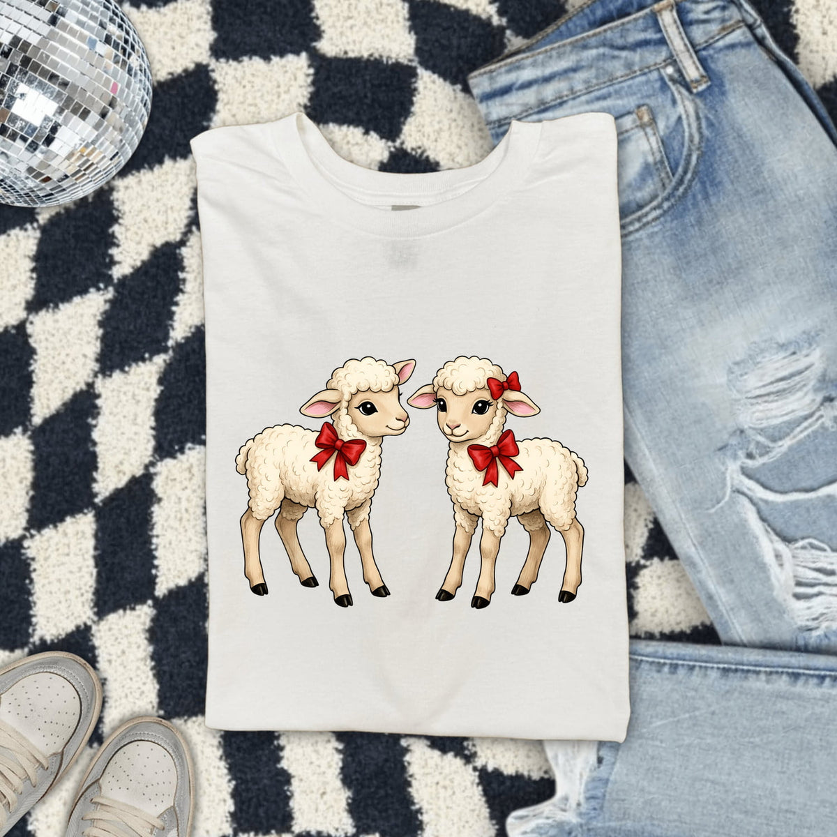 Cute Lamb Shirt, Sheep Lover Tee, Farm Animal Shirt