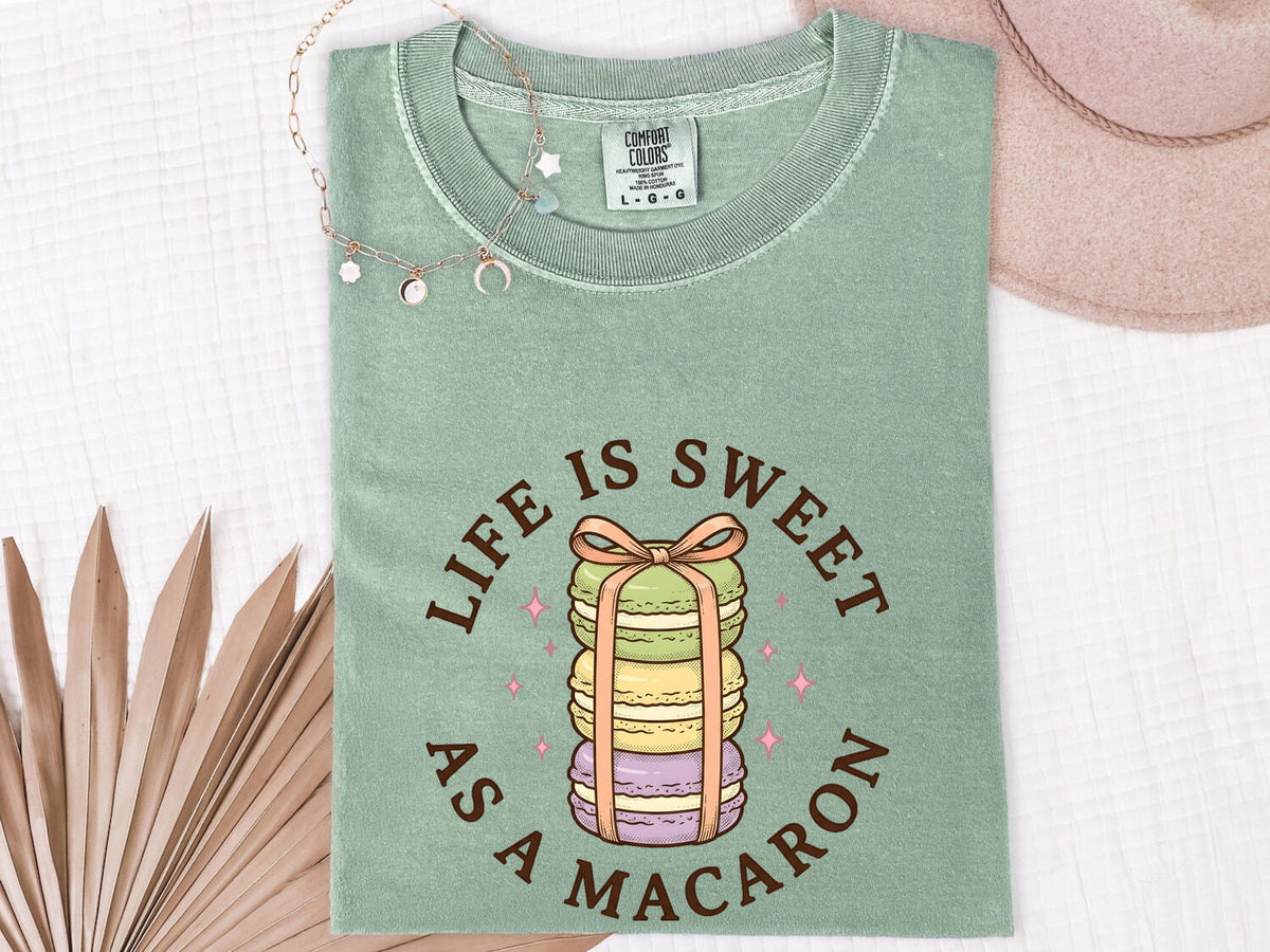 Macaron Shirt, Life Is Sweet Tee, French Bakery Shirt