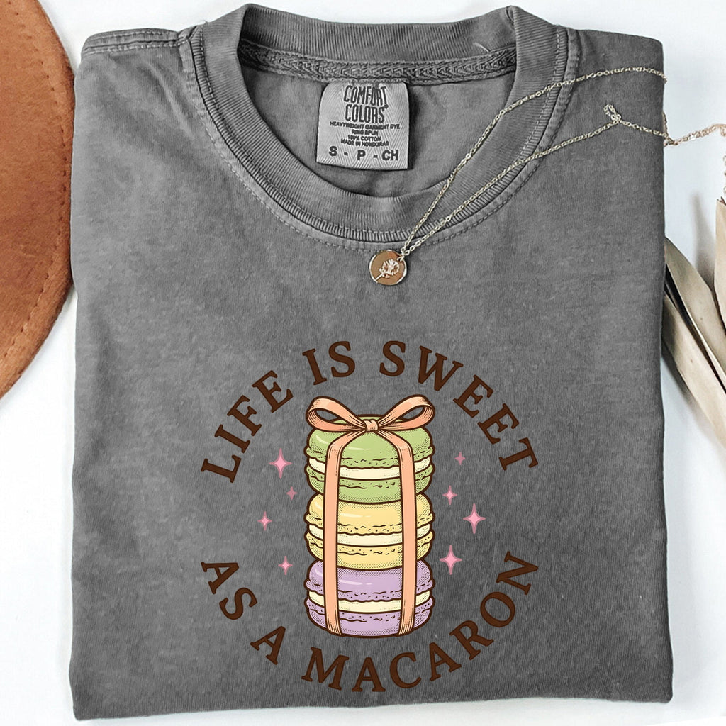 Macaron Shirt, Life Is Sweet Tee, French Bakery Shirt