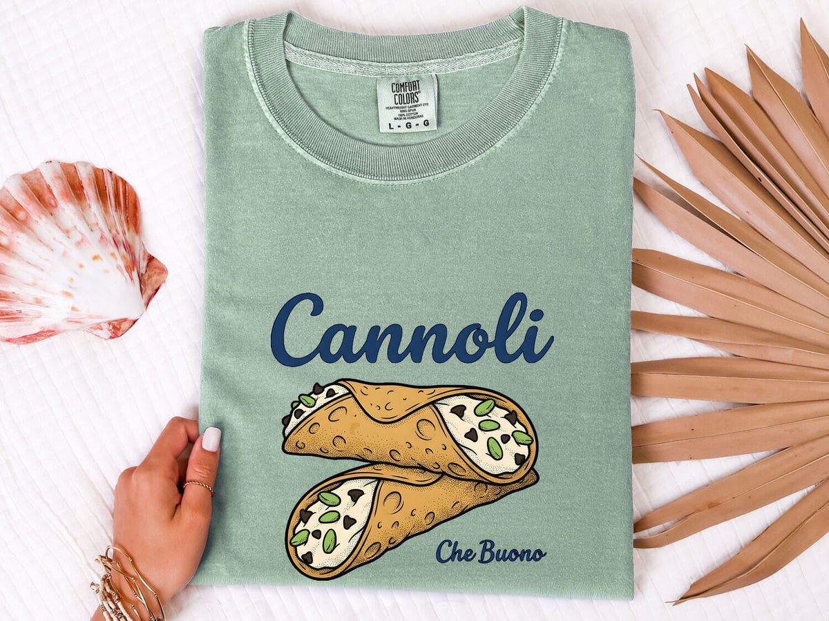 Cannoli Shirt, Italian Food Lover Tee, Funny Dessert Shirt