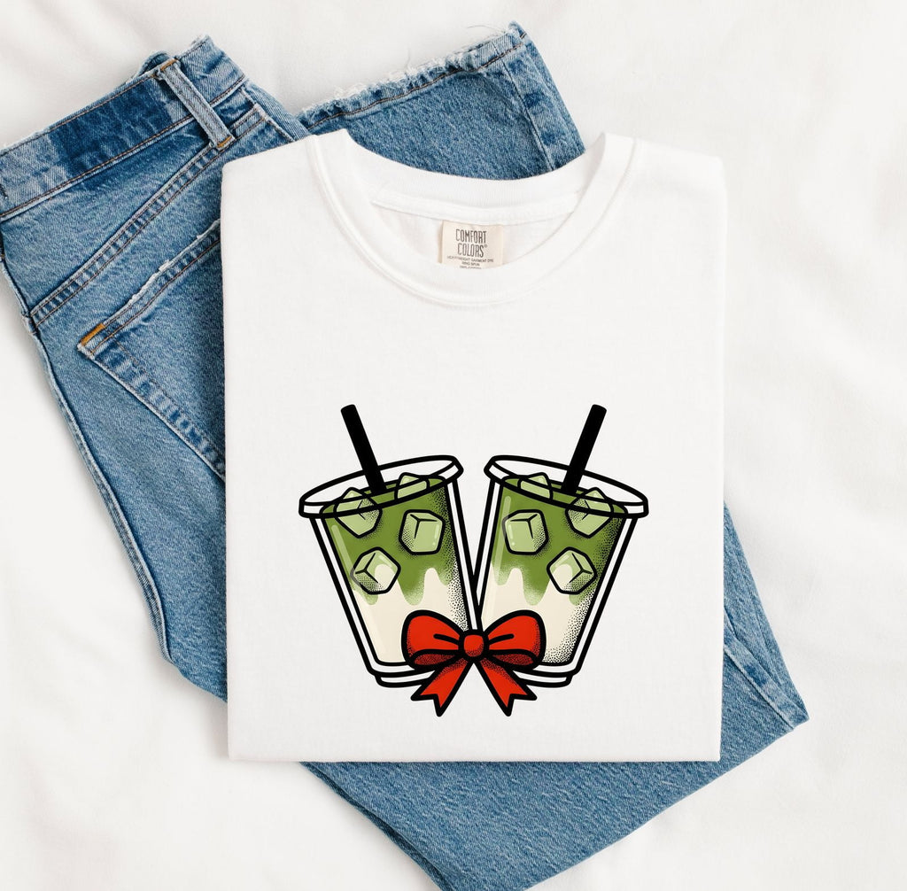 Iced Green Tea Shirt, Tea Lover Tee, Cute Drink Graphic Tee