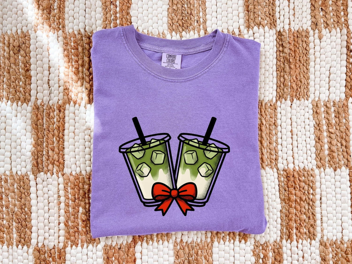 Iced Green Tea Shirt, Tea Lover Tee, Cute Drink Graphic Tee