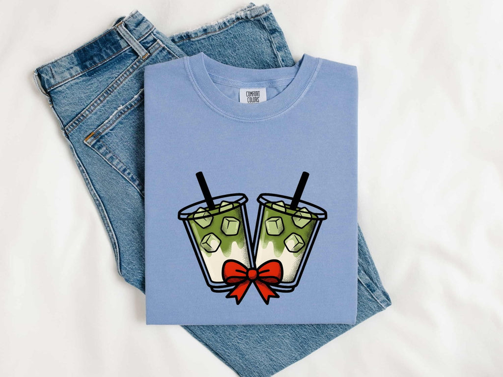 Iced Green Tea Shirt, Tea Lover Tee, Cute Drink Graphic Tee
