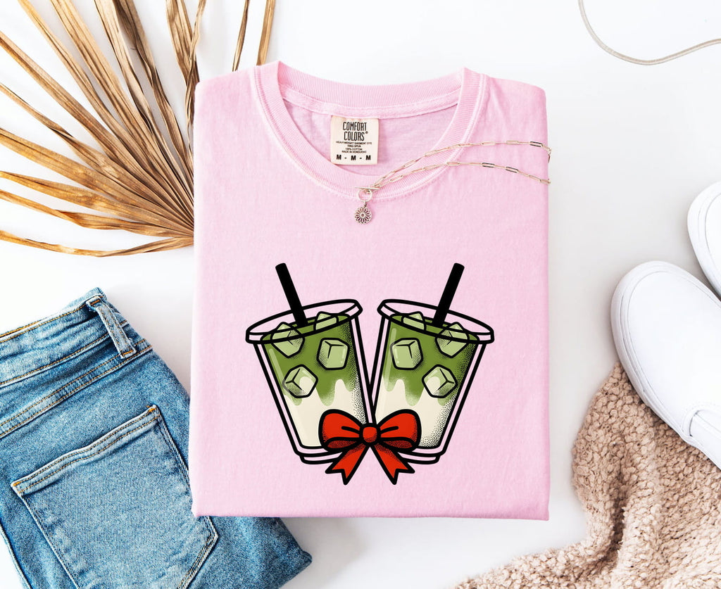 Iced Green Tea Shirt, Tea Lover Tee, Cute Drink Graphic Tee