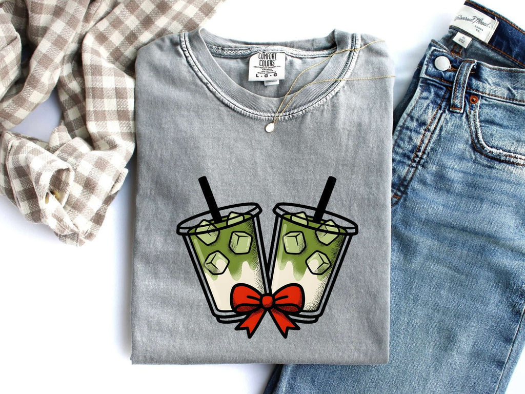 Iced Green Tea Shirt, Tea Lover Tee, Cute Drink Graphic Tee