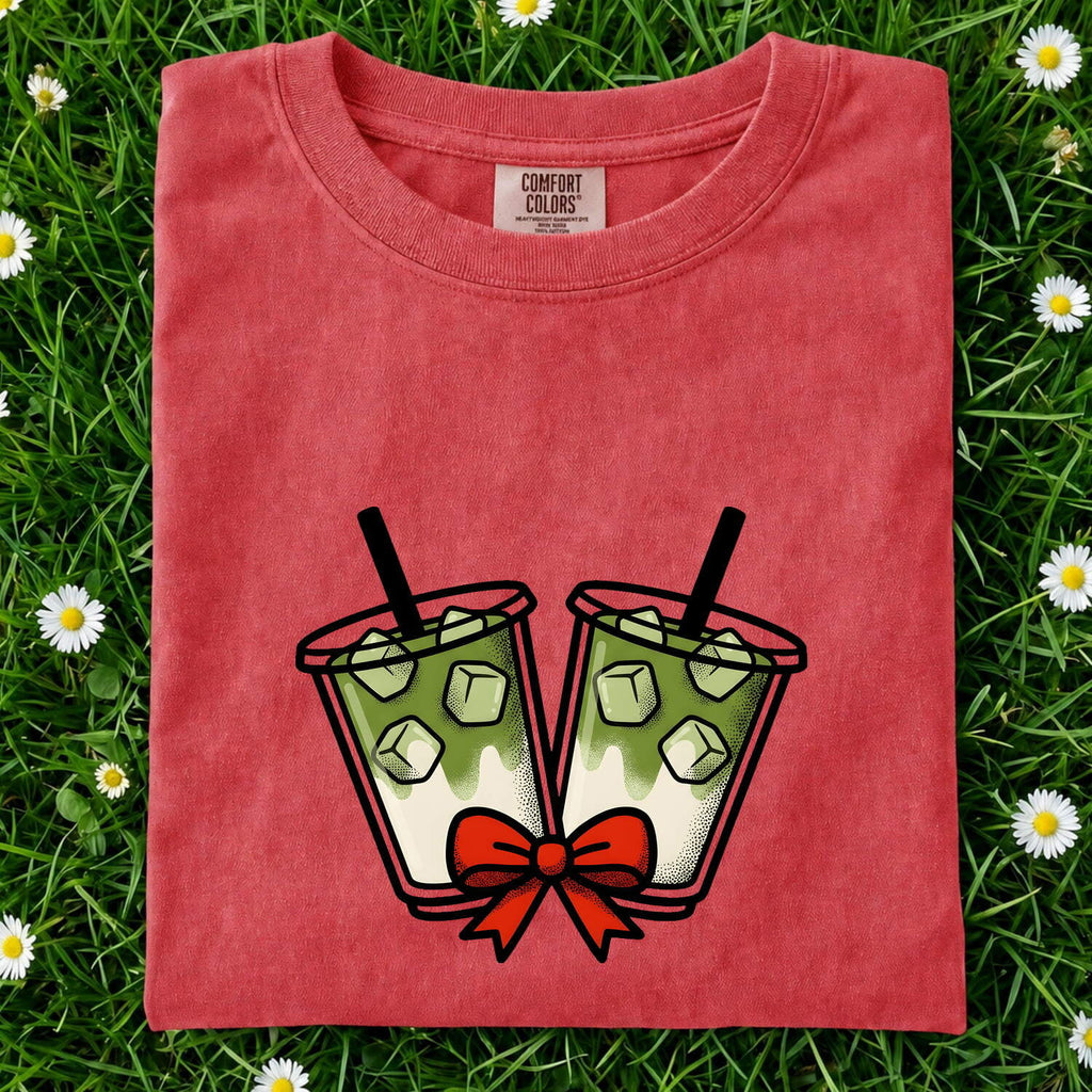 Iced Green Tea Shirt, Tea Lover Tee, Cute Drink Graphic Tee