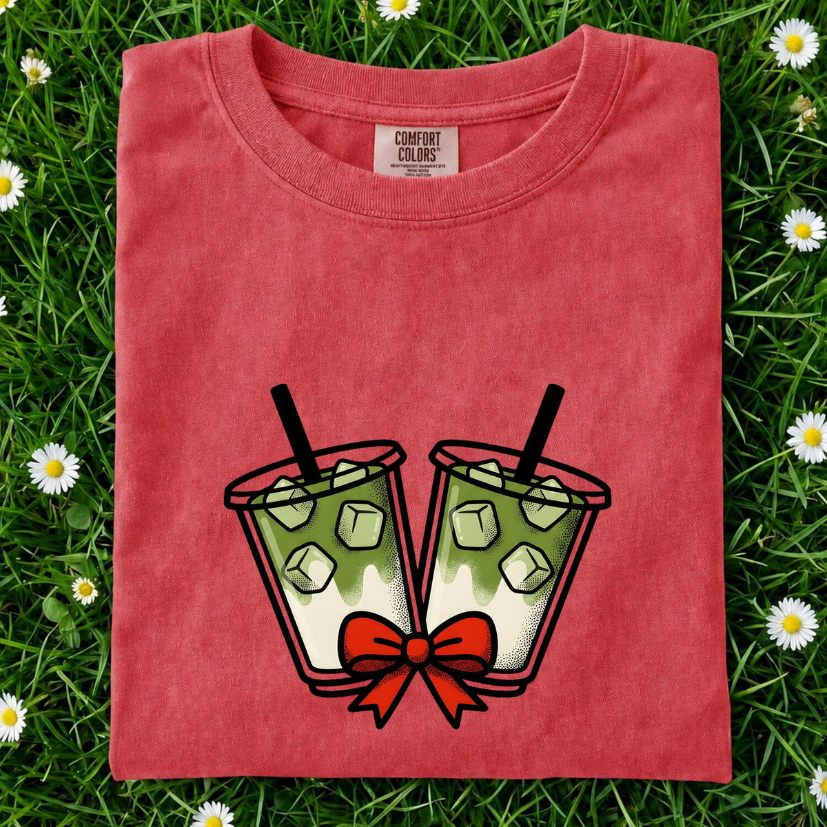 Iced Green Tea Shirt, Tea Lover Tee, Cute Drink Graphic Tee