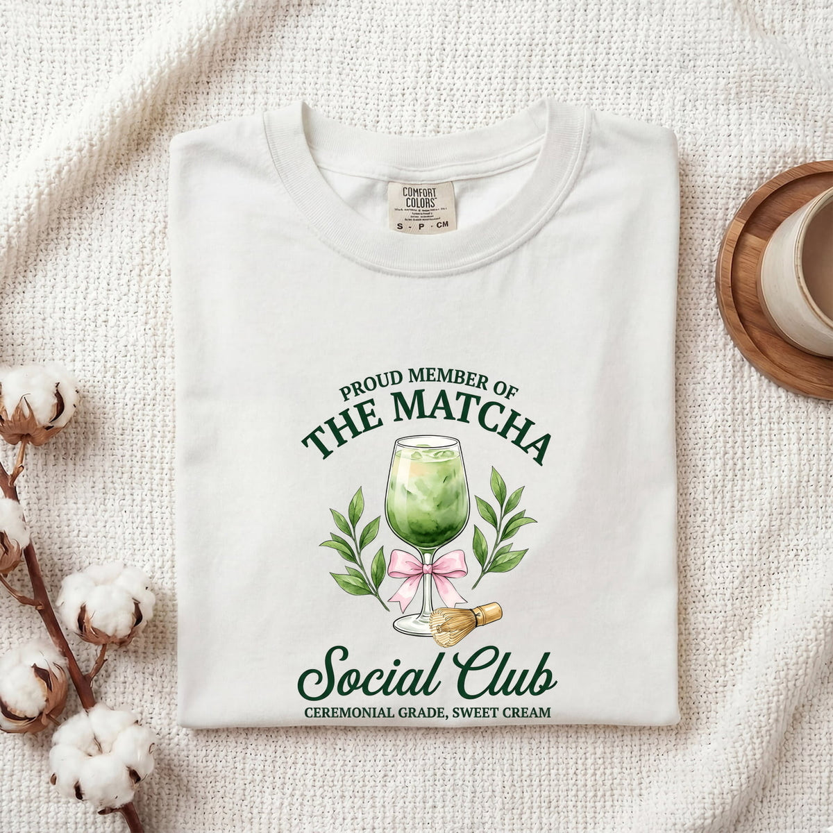 Matcha Social Club Shirt, Matcha Lover Tee, Green Tea Shirt
