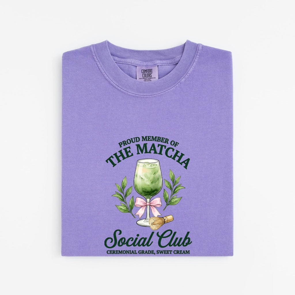 Matcha Social Club Shirt, Matcha Lover Tee, Green Tea Shirt