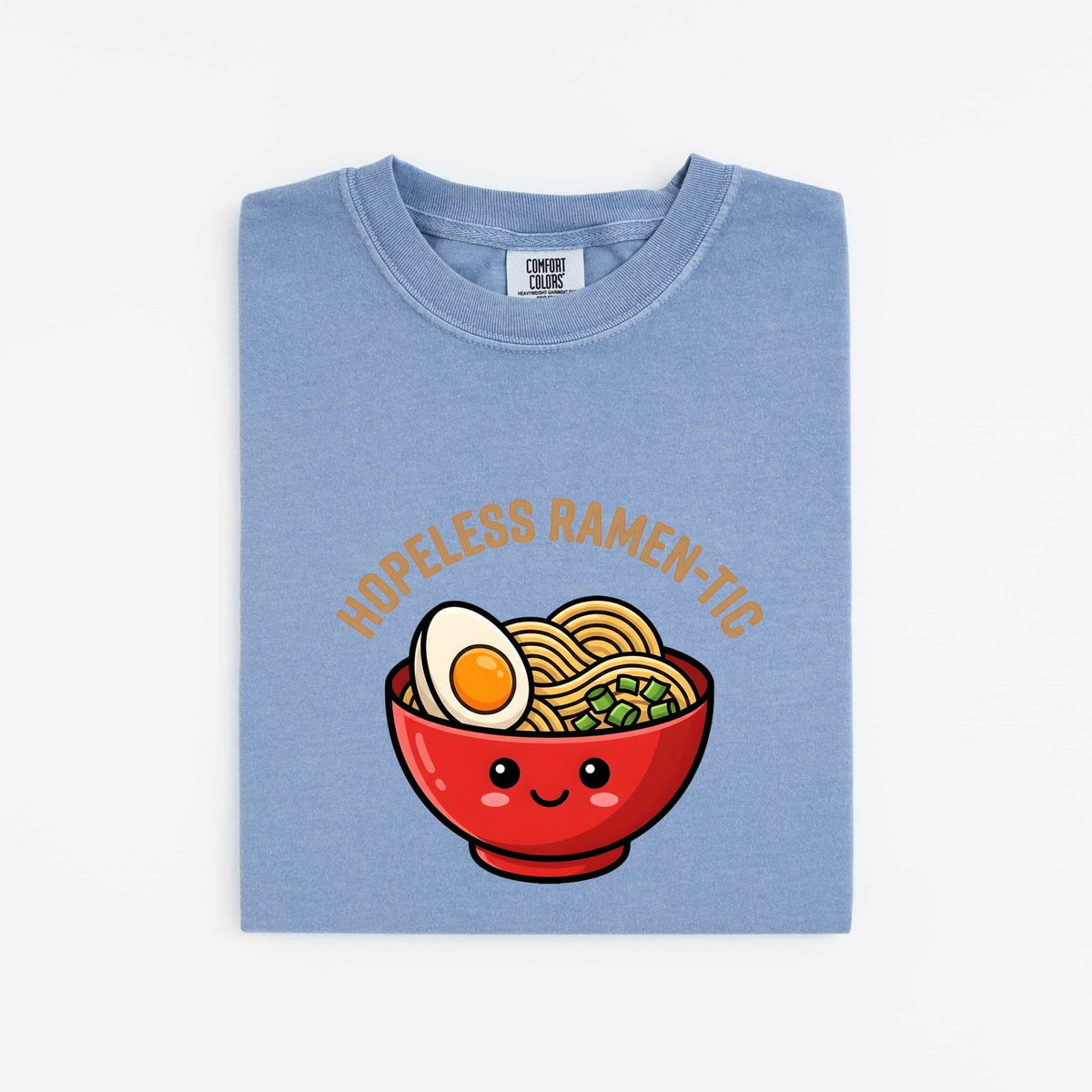 Hopeless Ramen-Tic Shirt – Funny Ramen Lover Tee – Cute Kawaii Food Shirt – Ramen Noodle Gift – Foodie Graphic Tee