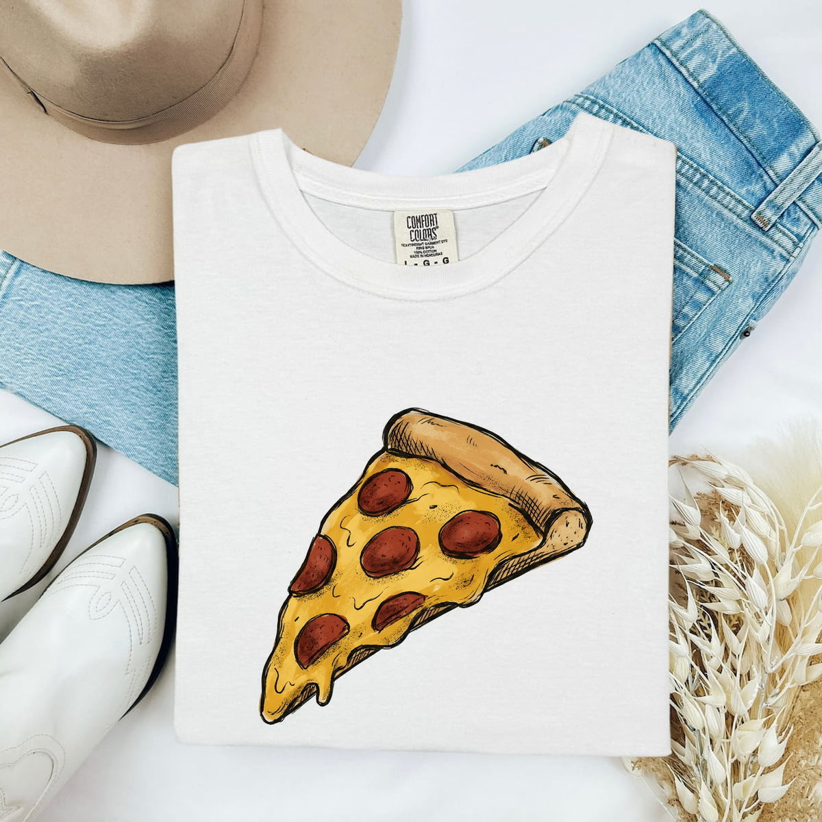 Pizza Lover Shirt – Pepperoni Pizza Graphic Tee – Funny Foodie Gift – Pizza Tee – Cute Food Lover Shirt