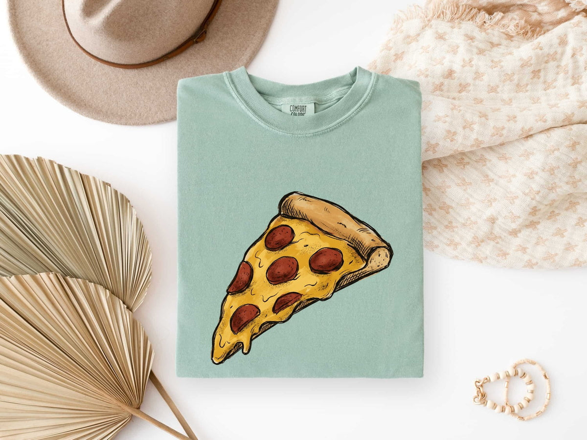 Pizza Lover Shirt – Pepperoni Pizza Graphic Tee – Funny Foodie Gift – Pizza Tee – Cute Food Lover Shirt