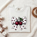 Cherry Bow Tee – Coquette Cherry Graphic Tee – Retro Girly Shirt – Gift for Her