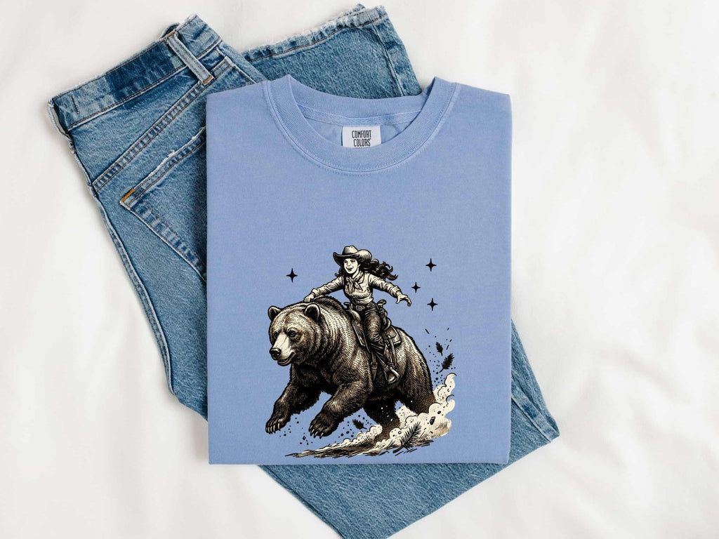 Grizzly Bear Tee – Vintage Wilderness Graphic Tee – Bear Lover Outdoor Gift